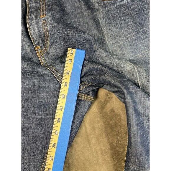 ROCAWEAR JEANS SIZE 42 W. Dark Blue Denim Regular Fit Zip Fly Roca Wear logo - Picture 2 of 10